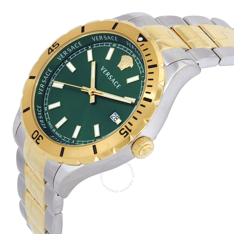 Versace Hellenyium Quartz Green Dial Men's Watch VE3A00720 - The Watches Men & Co #2