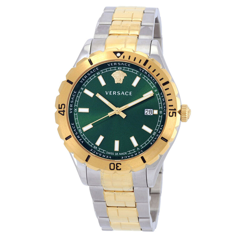 Versace Hellenyium Quartz Green Dial Men's Watch VE3A00720 - The Watches Men & Co