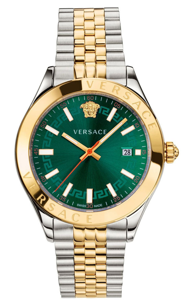 Versace Hellenyium Quartz Green Dial Two Tone Steel Strap Watch for Women - VEHU00420 VEHU00420 - Image 1
