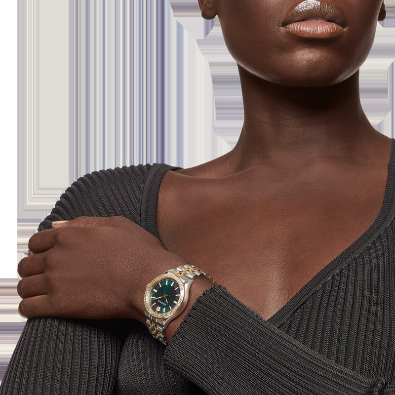 Versace Hellenyium Quartz Green Dial Two Tone Steel Strap Watch for Women - VEHU00420 VEHU00420 - Image 6