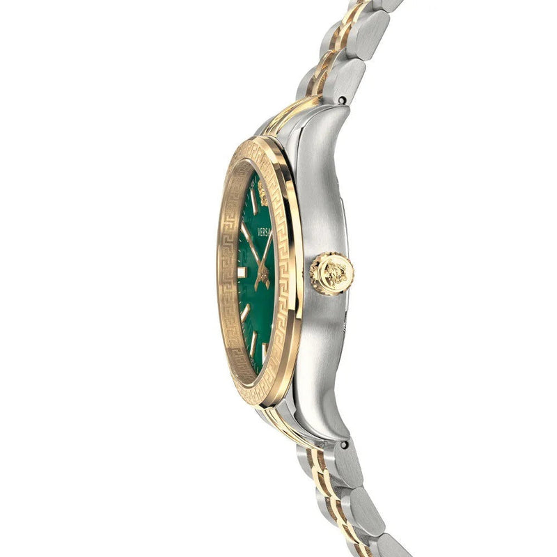 Versace Hellenyium Quartz Green Dial Two Tone Steel Strap Watch for Women - VEHU00420 VEHU00420 - Image 3