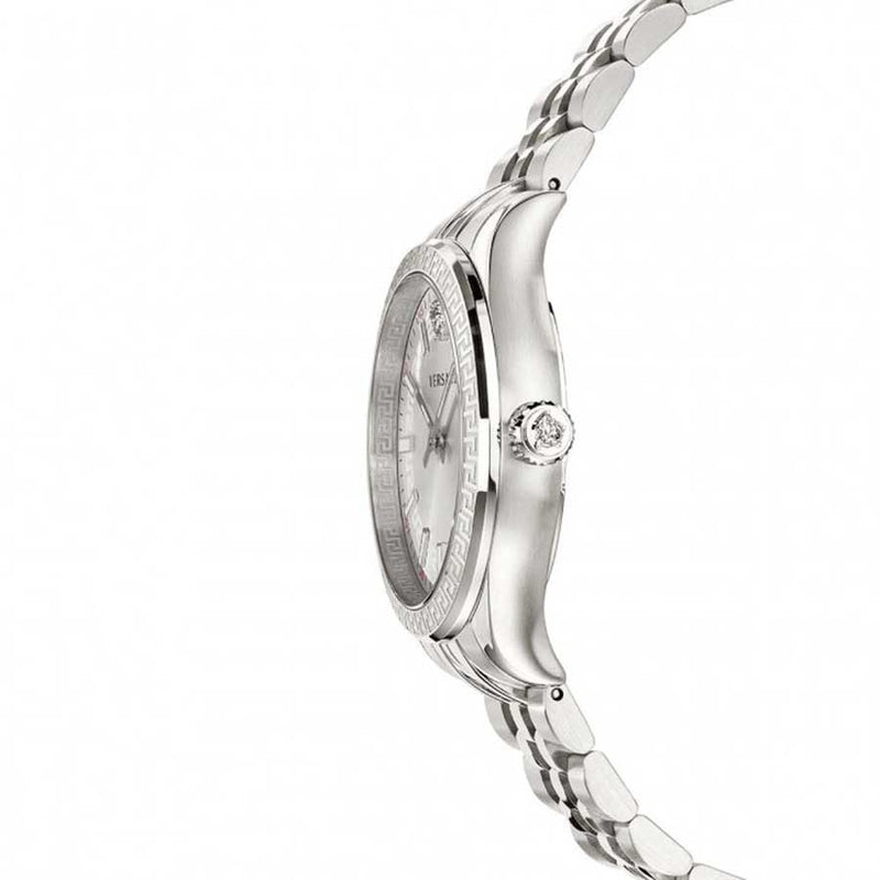 Versace Hellenyium Quartz White Dial Silver Steel Strap Watch for Women - VEHU00320 VEHU00320 - Image 3