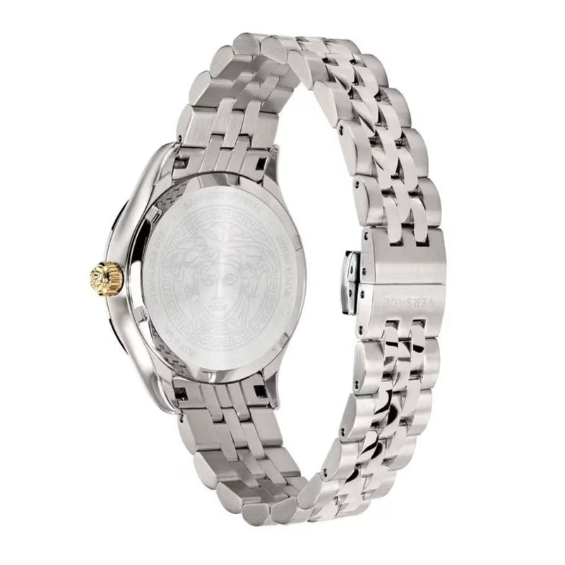 Versace Hellenyium Quartz White Dial Silver Steel Strap Watch for Women - VEHU00320 VEHU00320 - Image 5