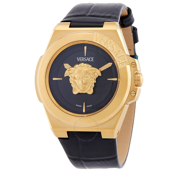 Versace Hera Quartz Black Dial Ladies Watch VE8D00324 - The Watches Men & Co