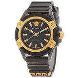 Versace Icon Quartz Black Dial Men's Watch VE6E00123 - The Watches Men & Co