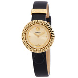 Versace La Greca Quartz Gold Dial Ladies Watch VE8C00224 - The Watches Men & Co