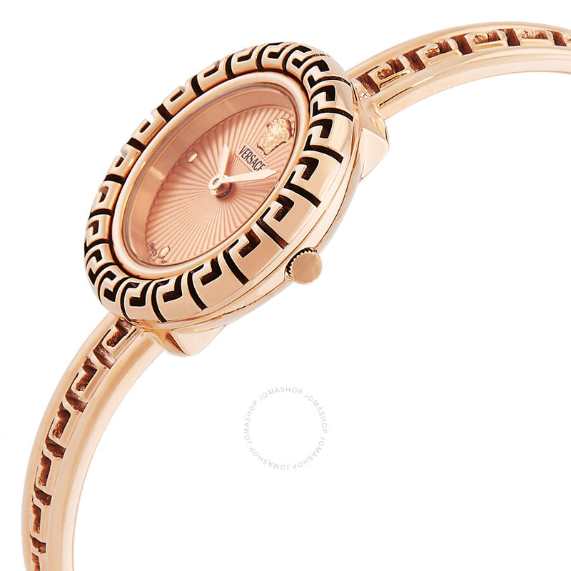 Versace La Greca Quartz Rose Gold Dial Ladies Watch VE8C00424 - The Watches Men & Co #2