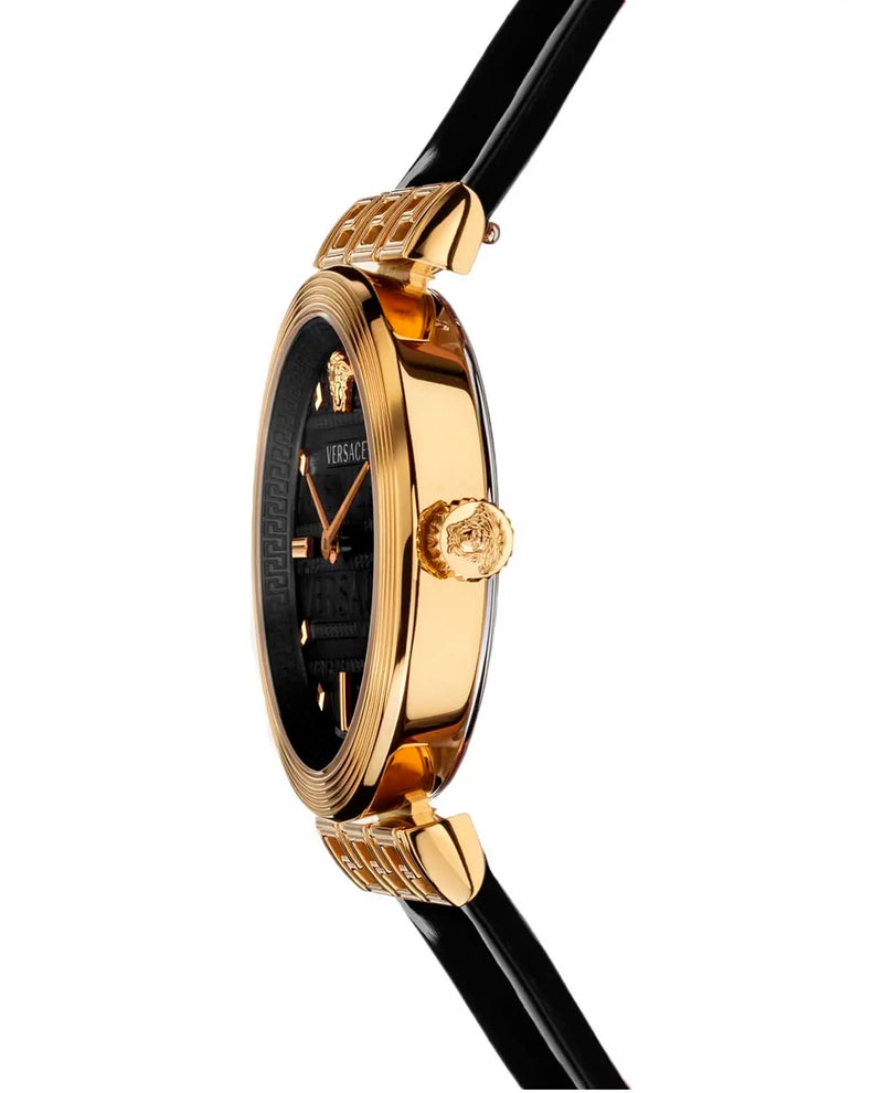 Versace Meander Quartz Black Dial Ladies Watch VELW00420 - Watch