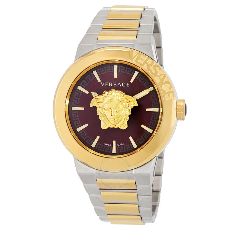 Versace Medusa Infinite Quartz Red Dial Men's Watch VE7E00523 - The Watches Men & Co