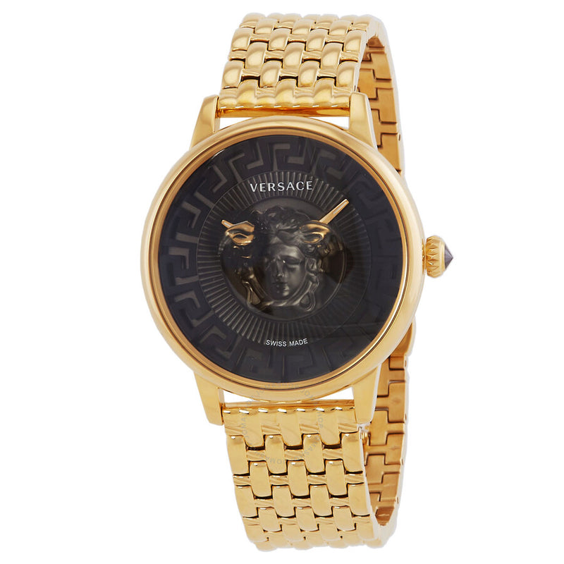 Versace Medusa Quartz Black Dial Ladies Watch VE6F00523 - The Watches Men & Co