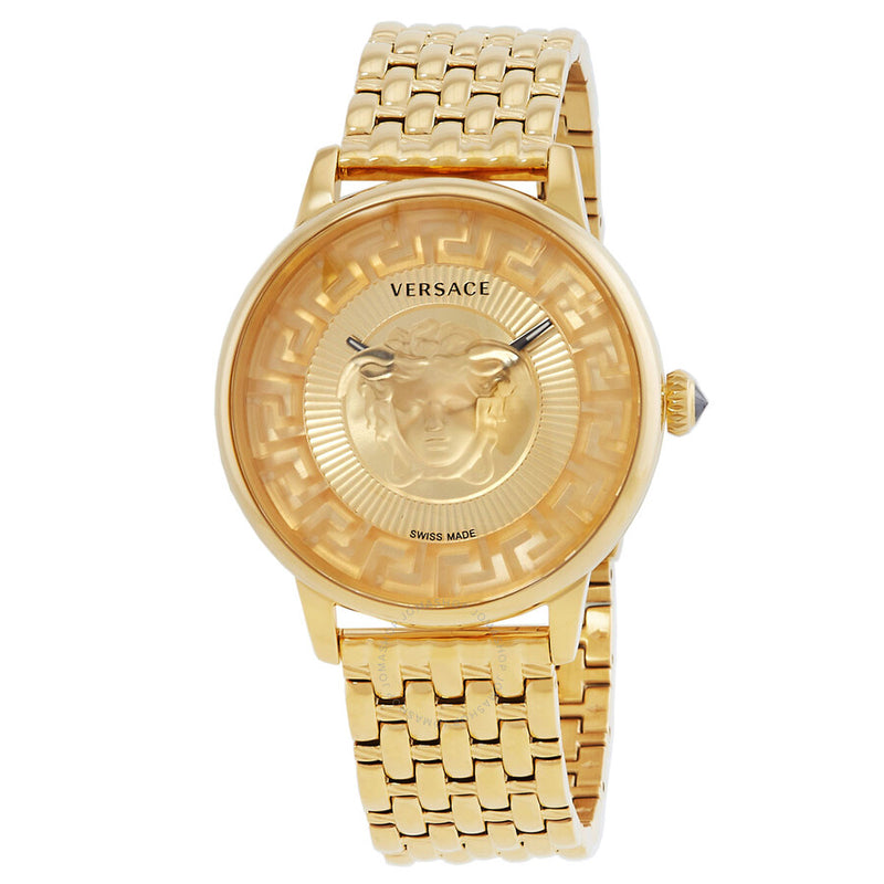 Versace Medusa Quartz Gold Dial Ladies Watch VE6F00623 - The Watches Men & Co