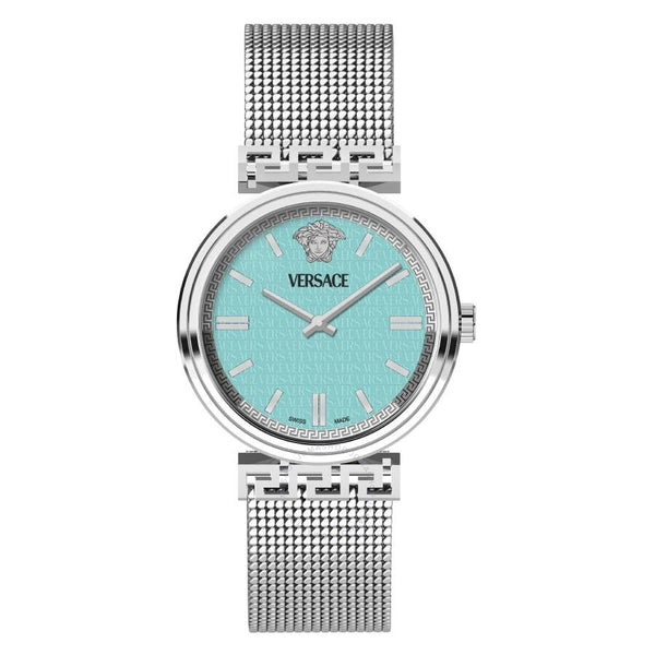 Versace Mythos Quartz Turquoise Dial Ladies Watch VETCA0324 - The Watches Men & Co