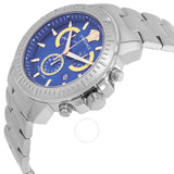 Versace New Chrono Chronograph Quartz Blue Dial Men's Watch VE2E00721 - The Watches Men & Co #2