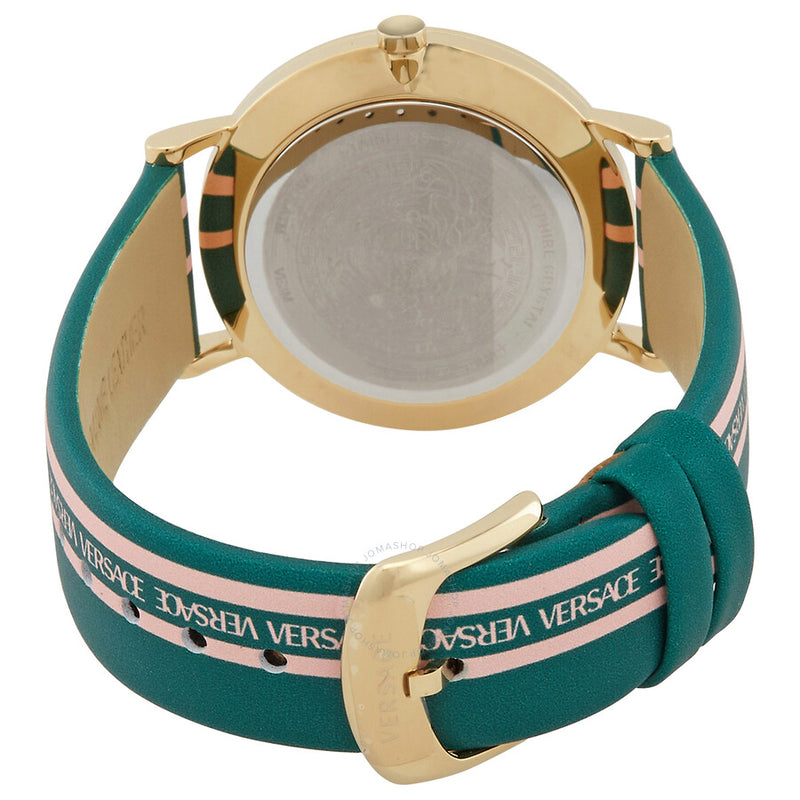 Versace New Generation Quartz Green Dial Ladies Watch VE3M00322 - The Watches Men & Co #3