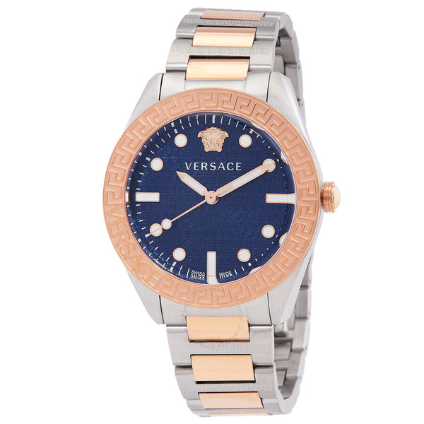 Versace Quartz Men's Navy Dial Watch VE2T00724 - The Watches Men & Co