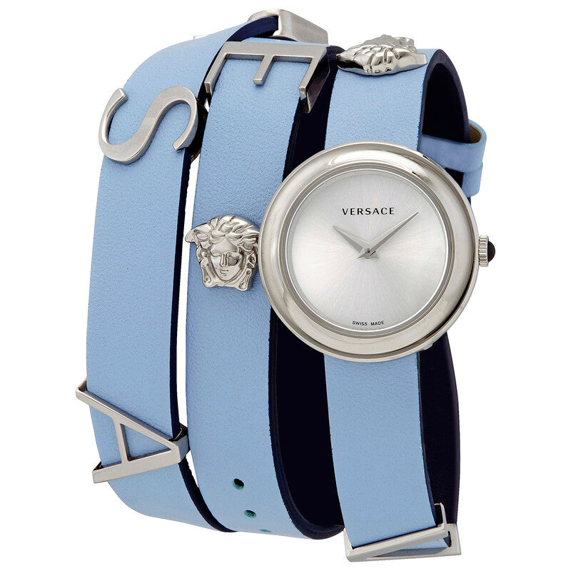 Versace V-Flare Quartz Silver Dial Ladies Watch VEBN00118