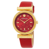 Versace Regalia Quartz Crystal Red Dial Ladies Watch VE6J00423 - The Watches Men & Co