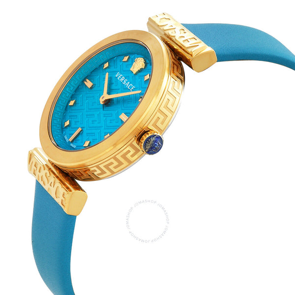 Versace Regalia Quartz Turquoise Dial Ladies Watch VE6J00323 - The Watches Men & Co #2