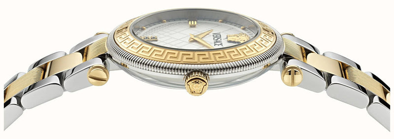 Versace Reve Analog White Dial Two Tone Steel Strap Watch for Women - VE8B00724 VE8B00724 - Image 3