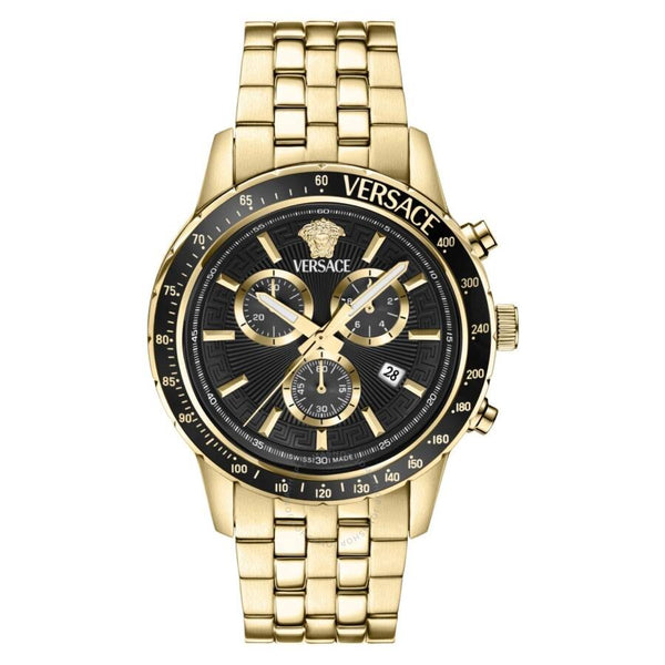 Versace Sport Chrono Quartz Black Dial Men's Watch VEZCA0724 - The Watches Men & Co