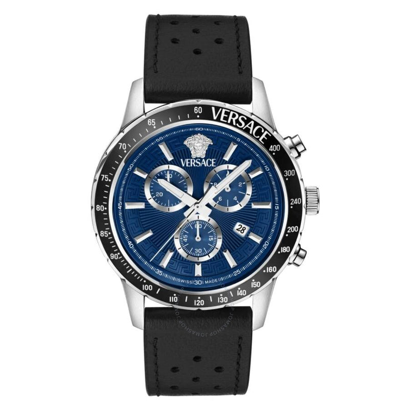 Versace Sport Chrono Quartz Blue Dial Men's Watch VEZCA0124 - The Watches Men & Co