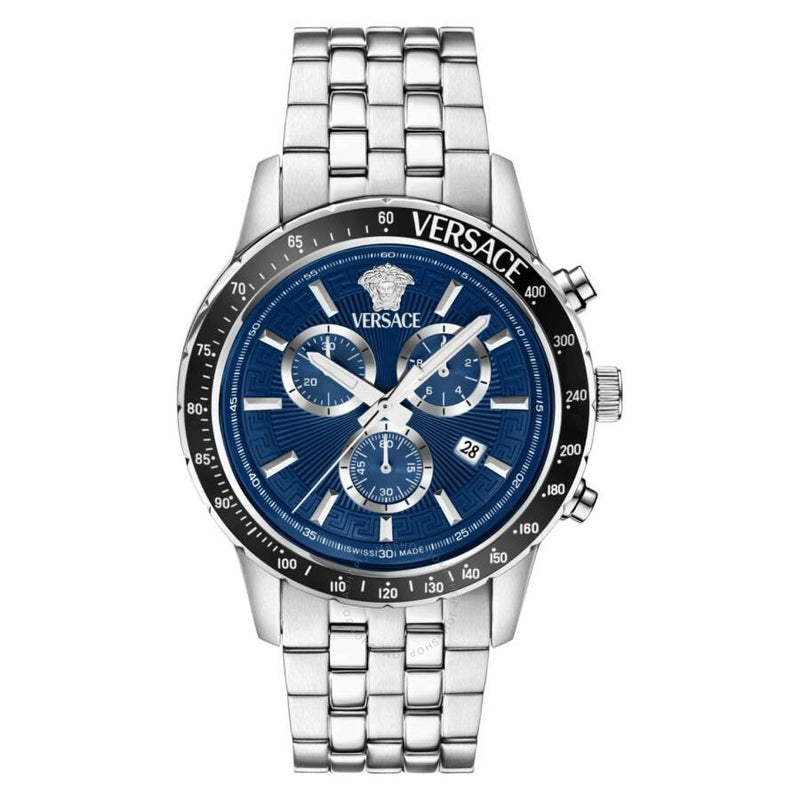 Versace Sport Chrono Quartz Blue Dial Men's Watch VEZCA0324 - The Watches Men & Co