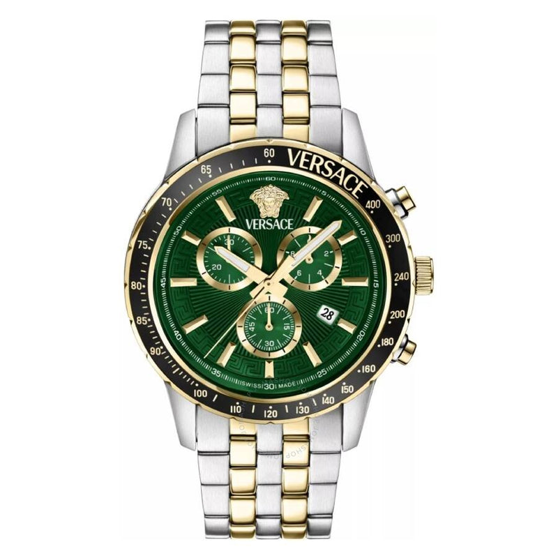 Versace Sport Chrono Quartz Green Dial Men's Watch VEZCA0524 - The Watches Men & Co