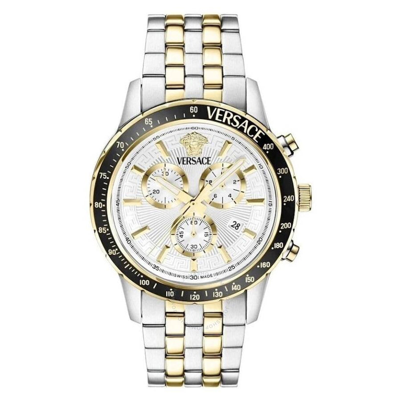 Versace Sport Chrono Quartz Silver Dial Men's Watch VEZCA0624 - The Watches Men & Co