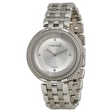 Versace Thea Silver Dial Stainless Steel Ladies Watch VA7060013 - The Watches Men & Co