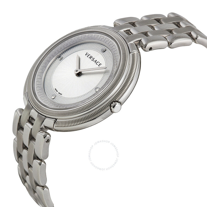 Versace Thea Silver Dial Stainless Steel Ladies Watch VA7060013 - The Watches Men & Co #2