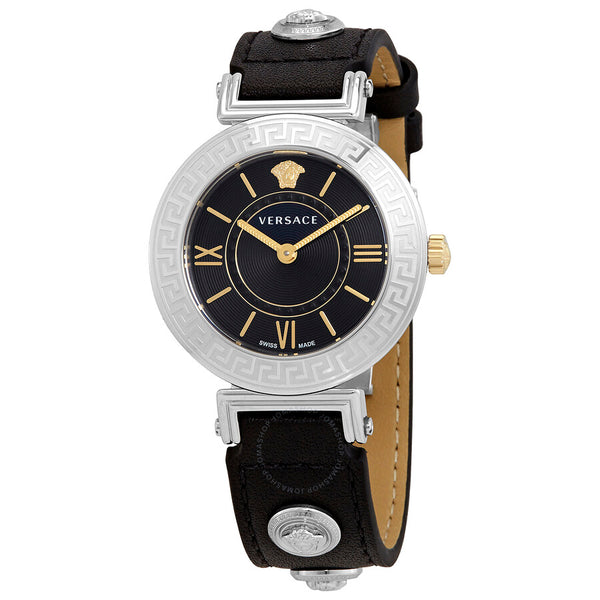 Versace Tribute Quartz Black Dial Ladies Watch VEVG00120 - The Watches Men & Co