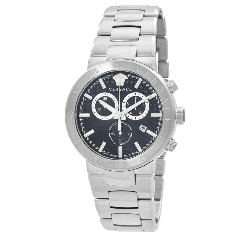 Versace Urban Mystique Chronograph Quartz Black Dial Men's Watch VEPY00520 - The Watches Men & Co