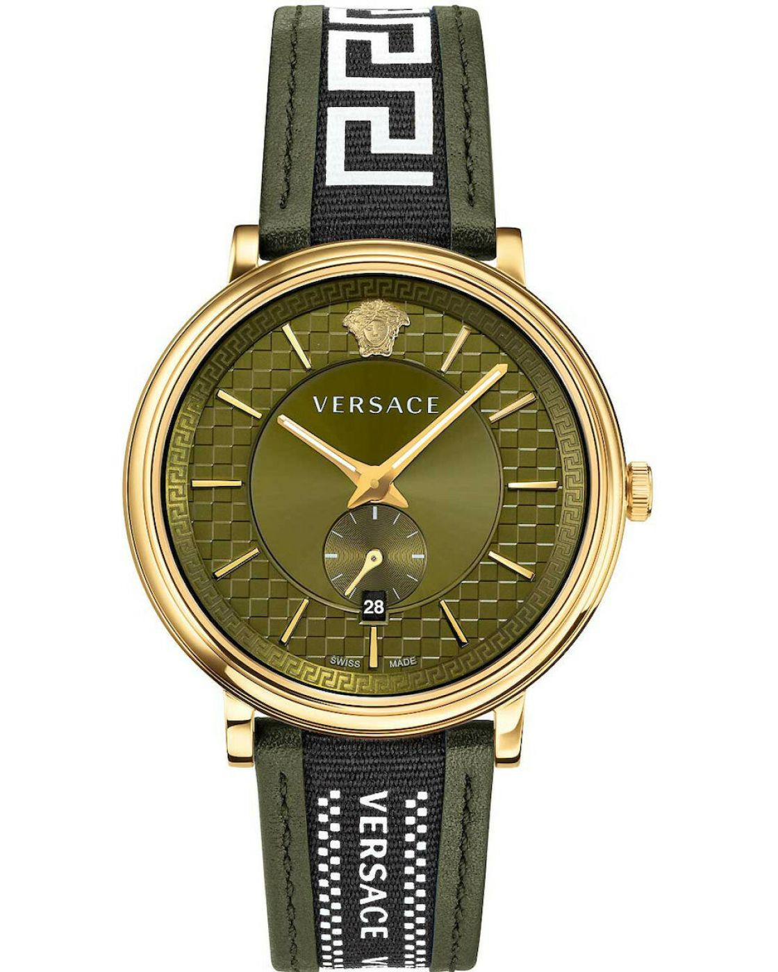 Versace V-Circle Quartz Green Dial Men’s Watch VEBQ01519 - Watch