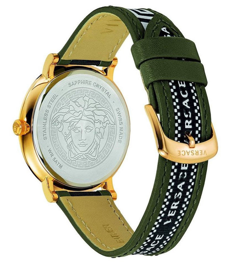 Versace V-Circle Quartz Green Dial Men’s Watch VEBQ01519 - Watch