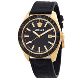 Versace V-Dome Quartz Black Dial Men's Watch VE8E00224 - The Watches Men & Co