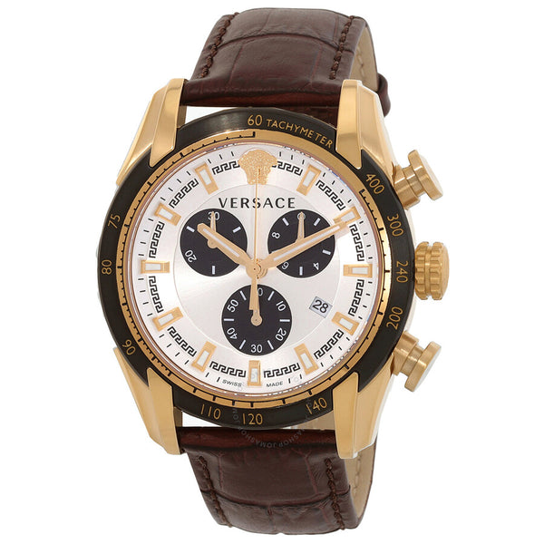 Versace V-Ray Silver-tone Dial Men's Watch VE2I00221 - The Watches Men & Co