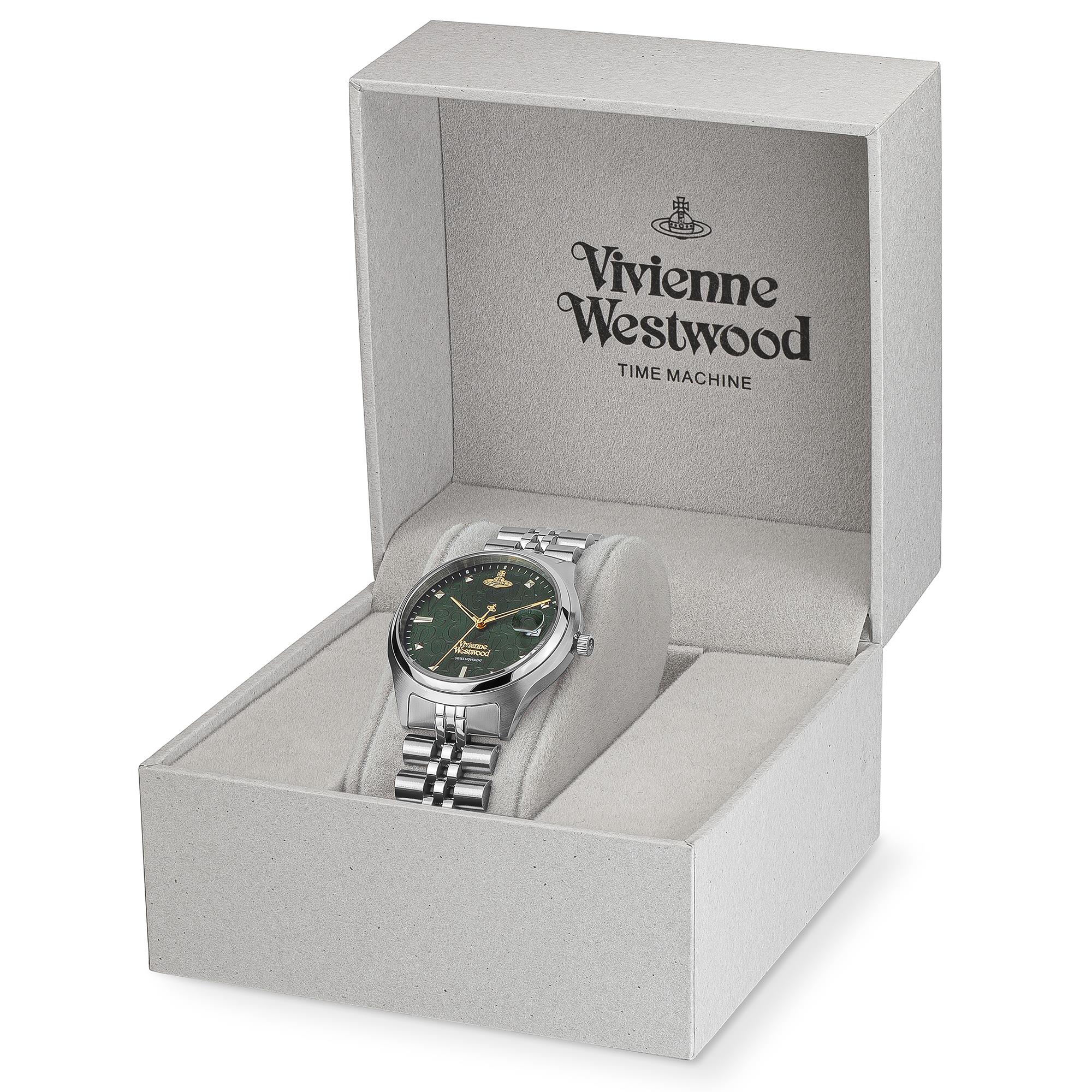 Vivienne Westwood Camberwell watch in branded white presentation box with watch visible inside