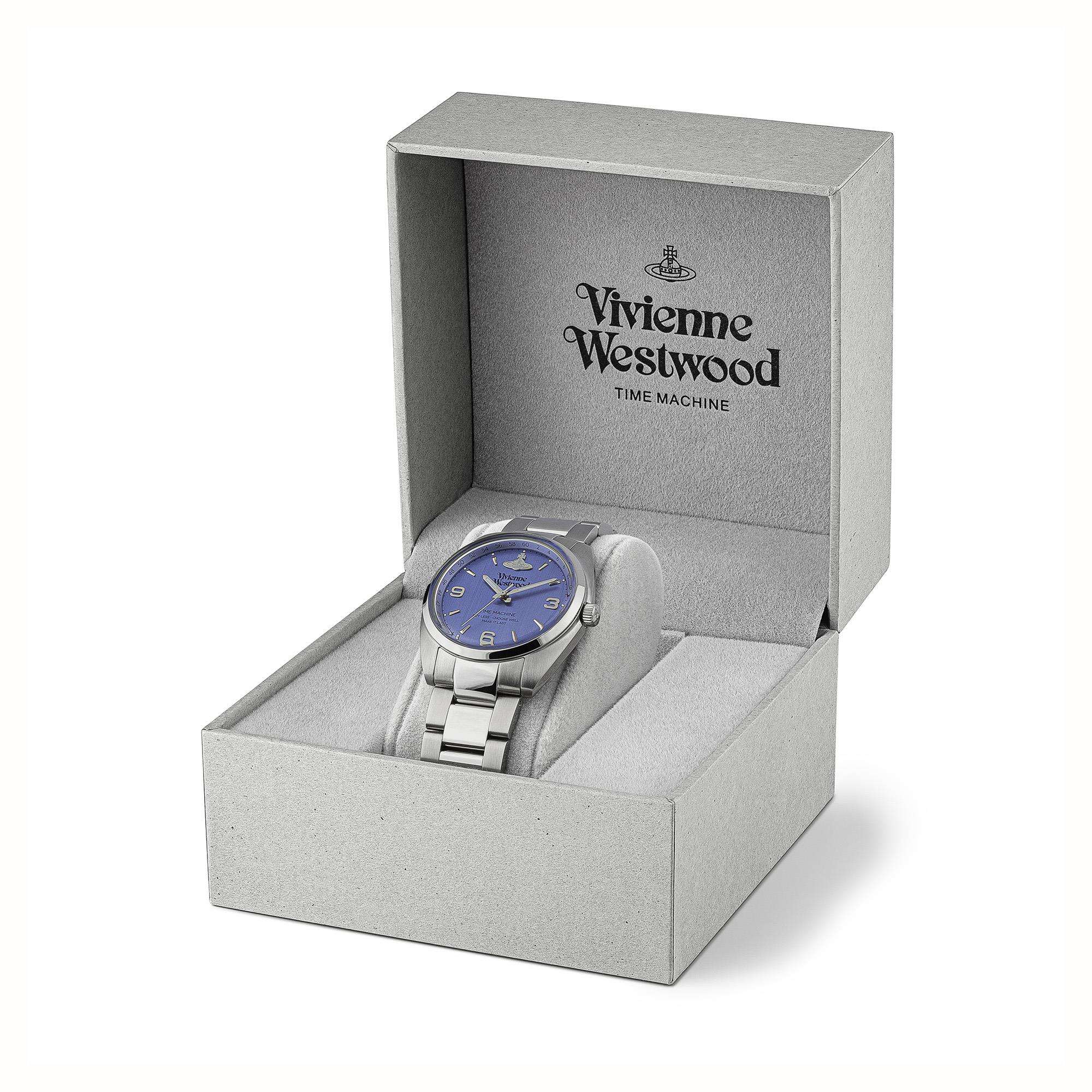 Vivienne Westwood Pennington watch in gray branded presentation box