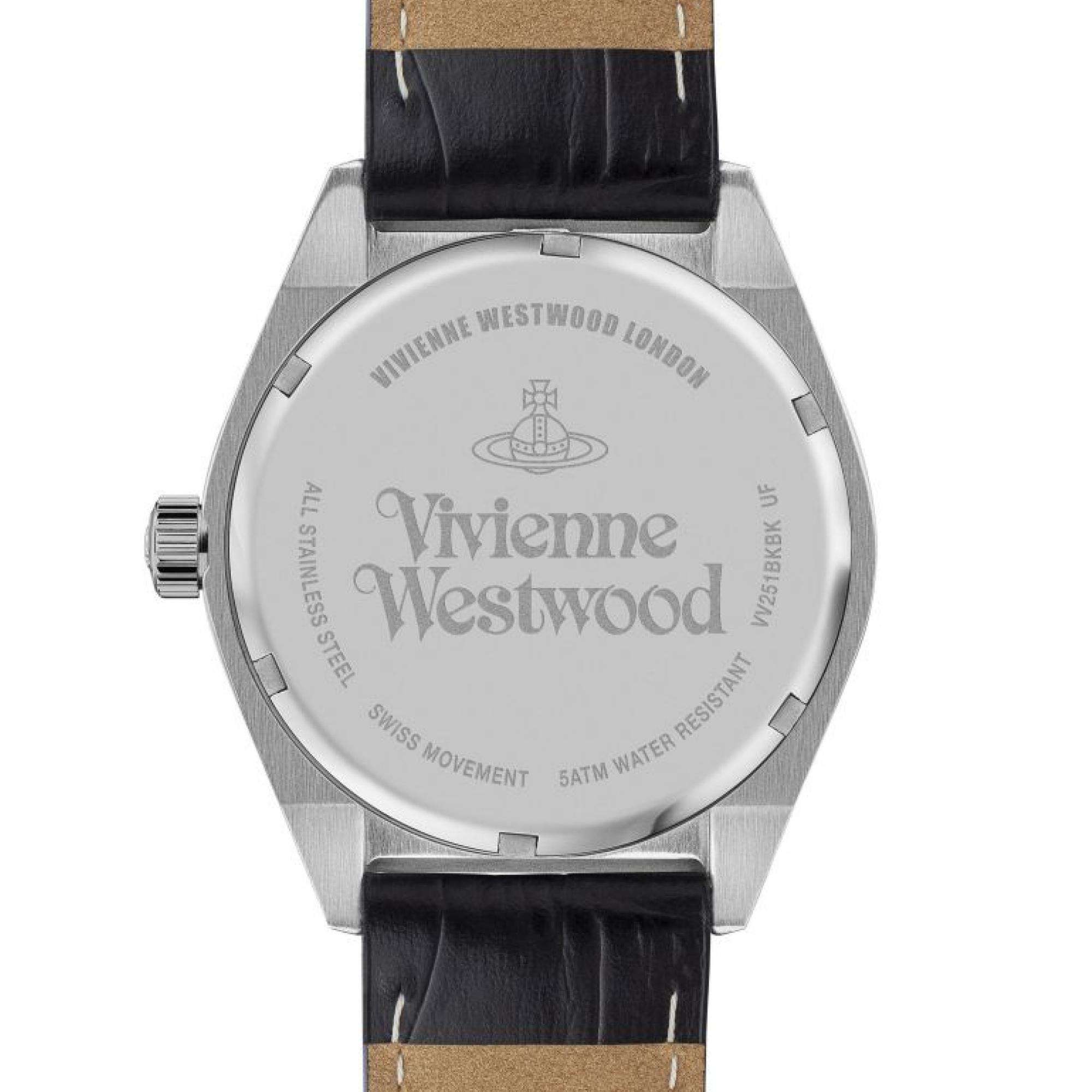 SYDENHAM caseback showing Vivienne Westwood branding and specifications