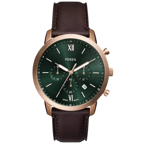 Fossil Neutra Chronograph Brown Leather Men's Watch - FS6073