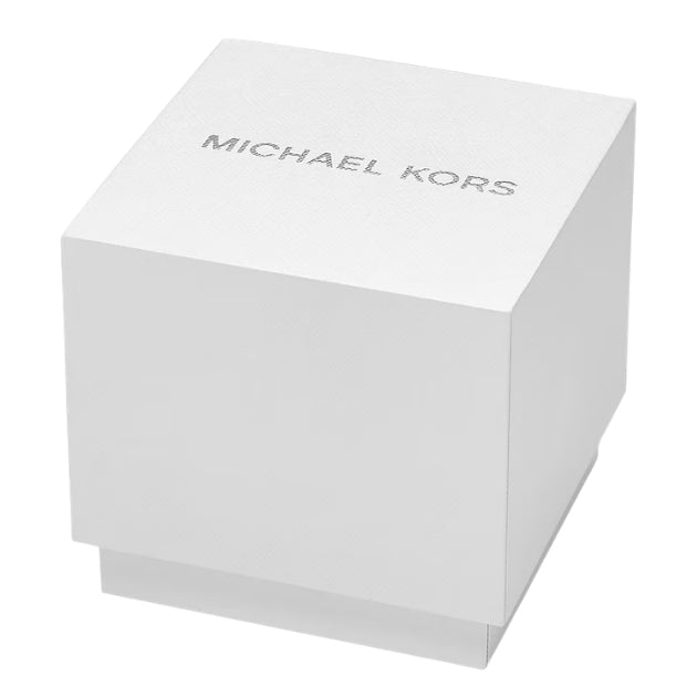 Michael Kors Oversized Everest Pavé Silver-Tone and Silicone Watch in JUNGLE GREEN | MKO1136