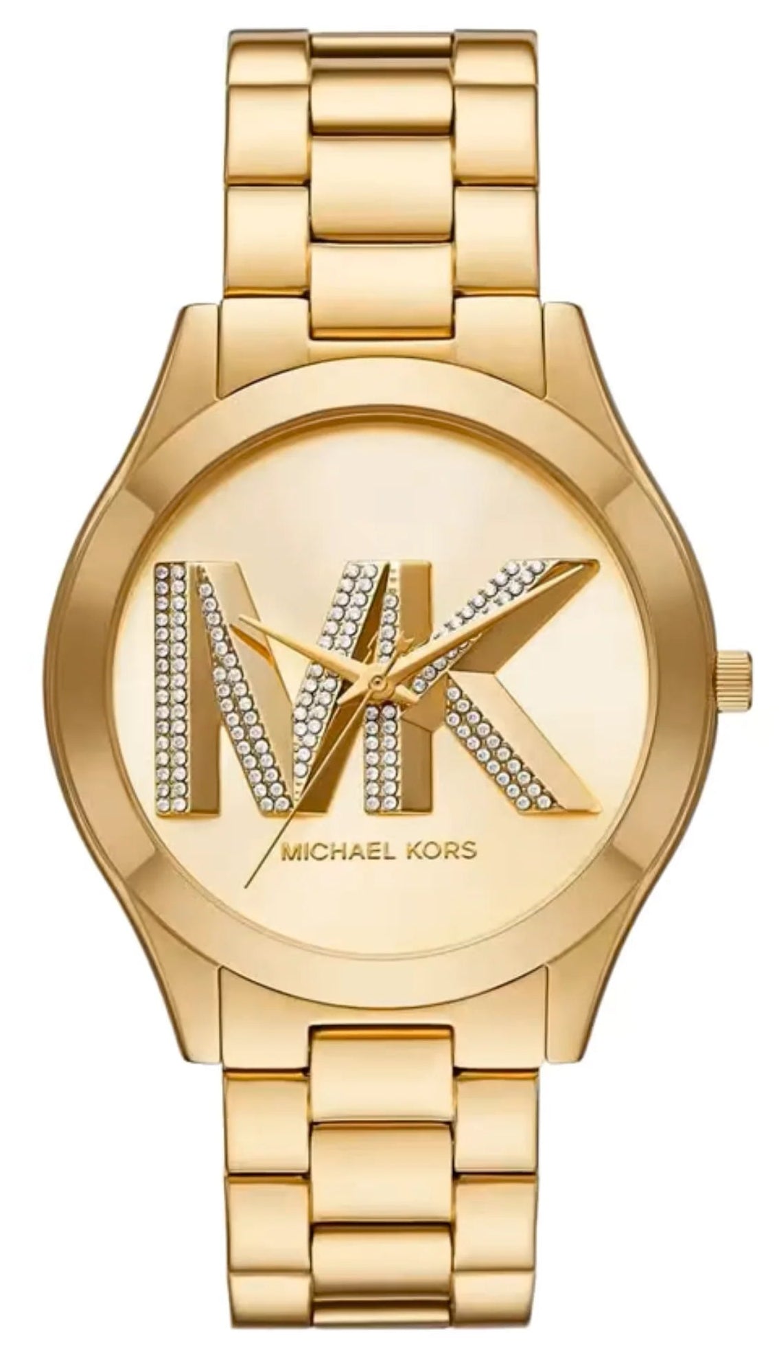 Michael Kors Oversized Slim Runway Gold-Tone Logo Watch MK4732