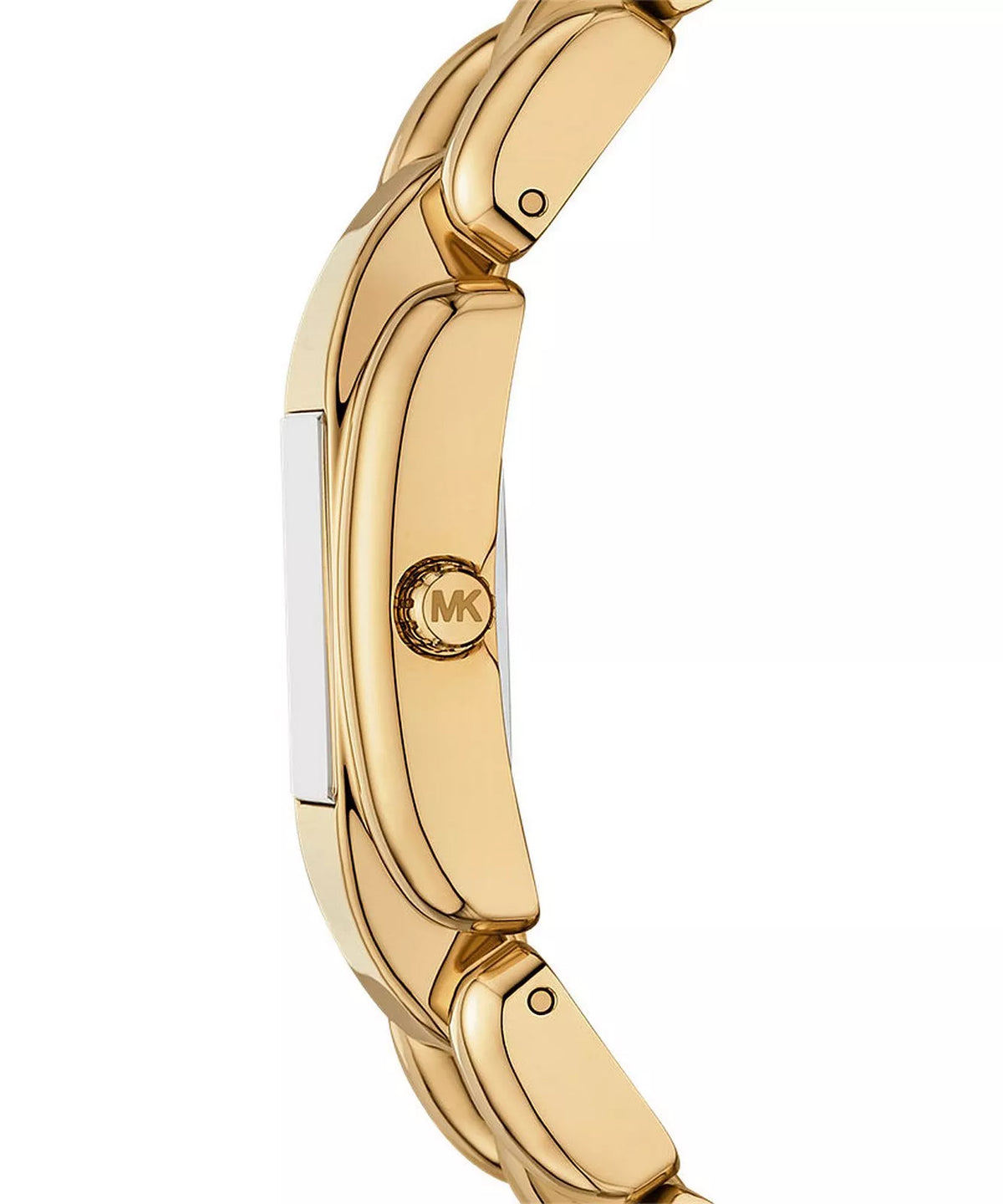 Michael Kors Mini Hally Quartz Crystal Gold Dial Ladies Watch MK4921