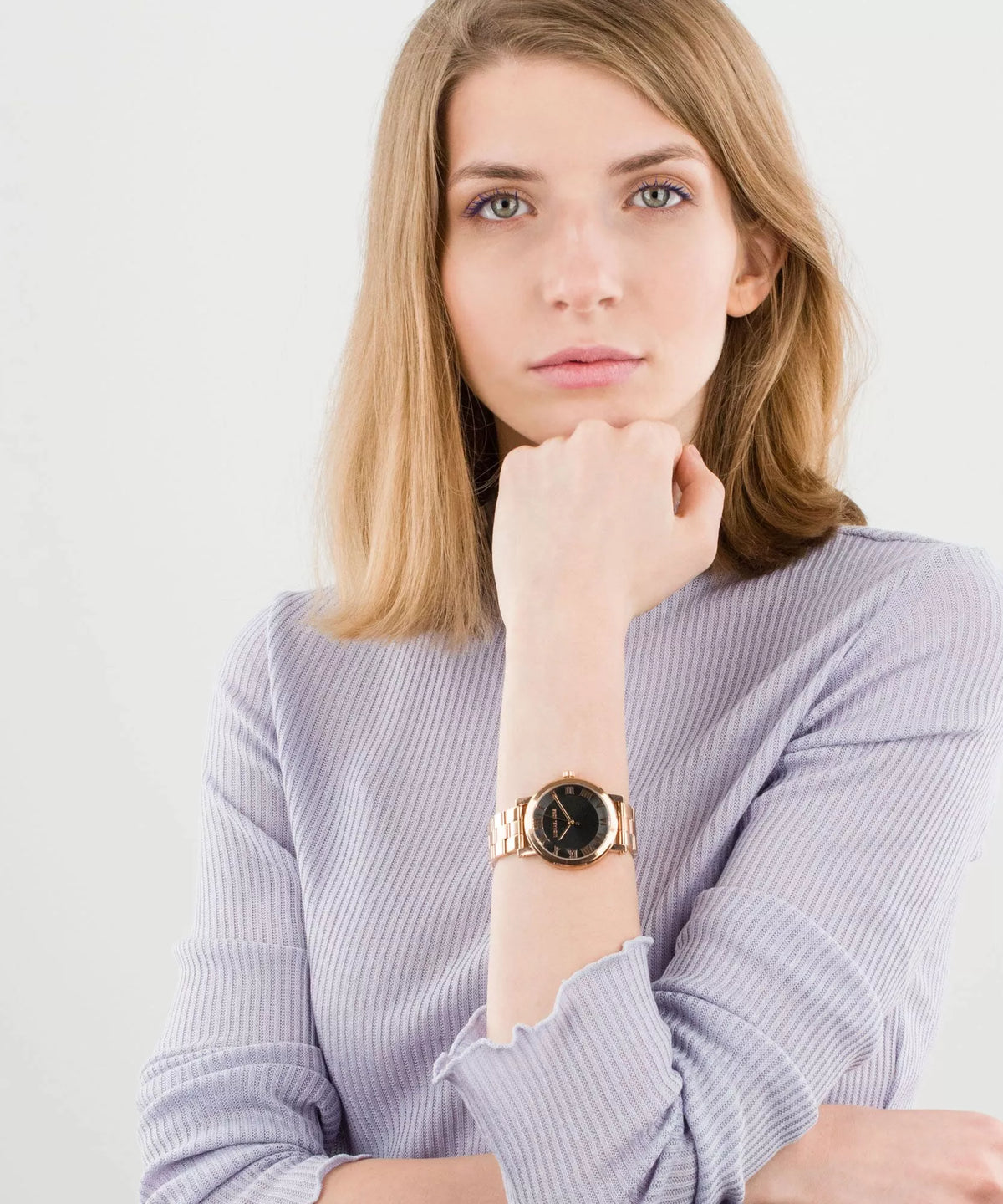 Michael Kors Norie Black Dial Ladies Watch MK3585