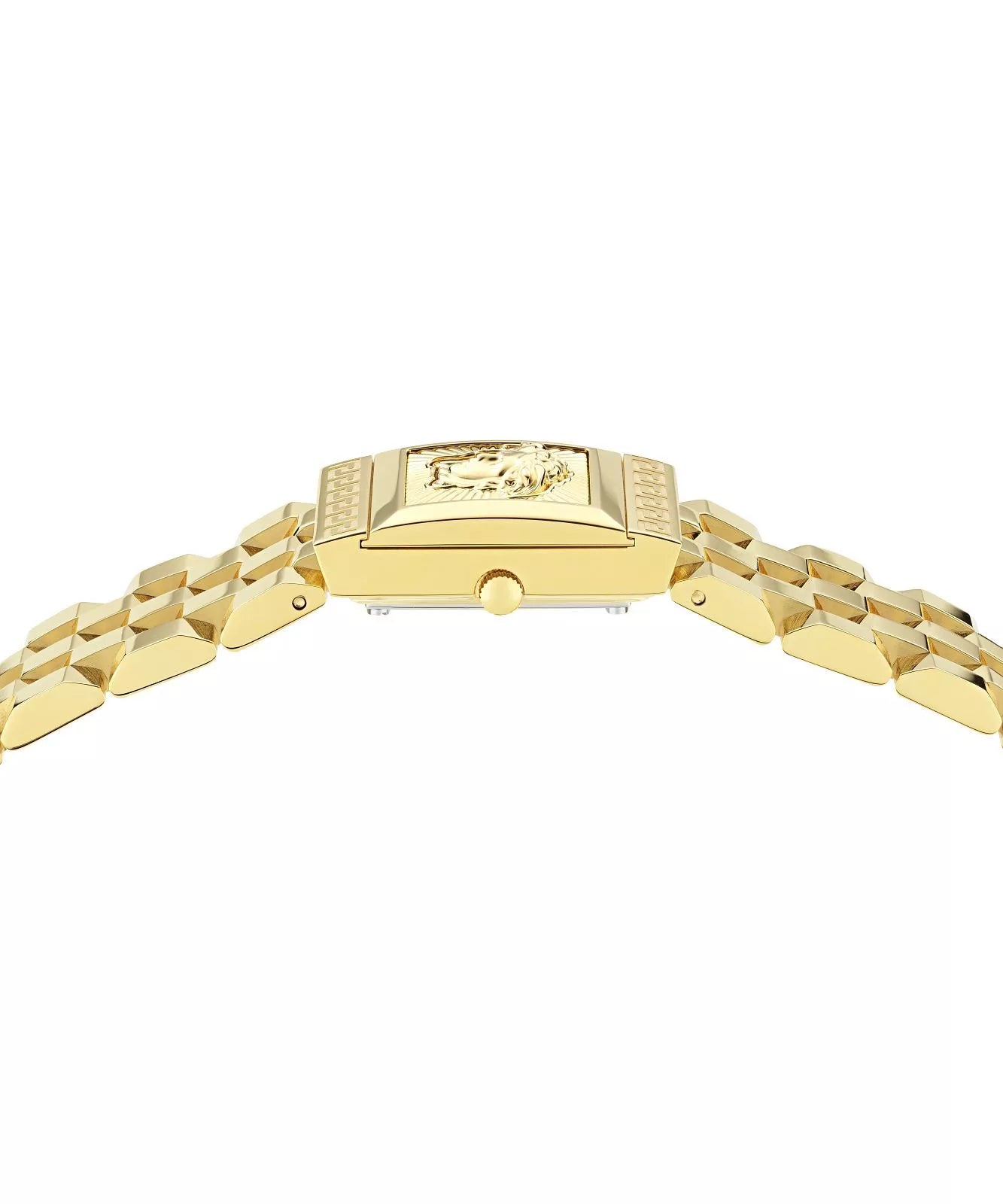 Versace Reveal Square Gold Dial Stainless Steel Bracelet Women’s Watch VE0C00225