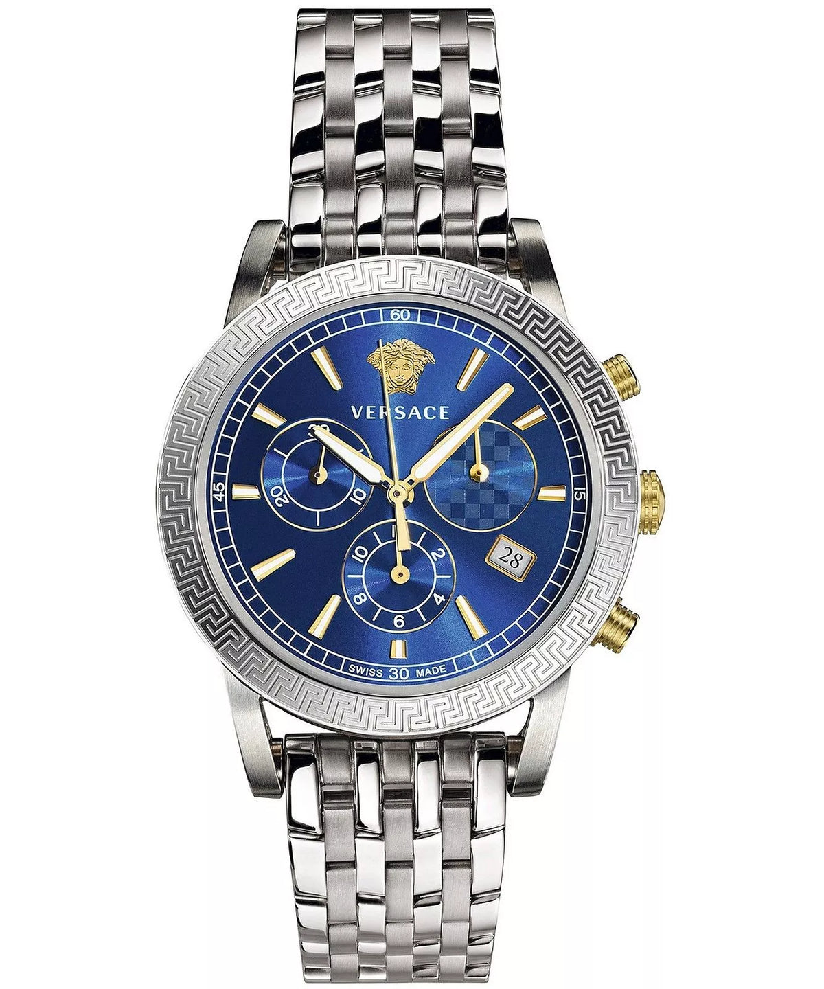 Versace Sport Tech Chronograph Quartz Blue Dial Men's Watch VELT00219