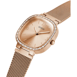 Guess Tapestry Rose Gold Square Women's Watch GW0354L3
