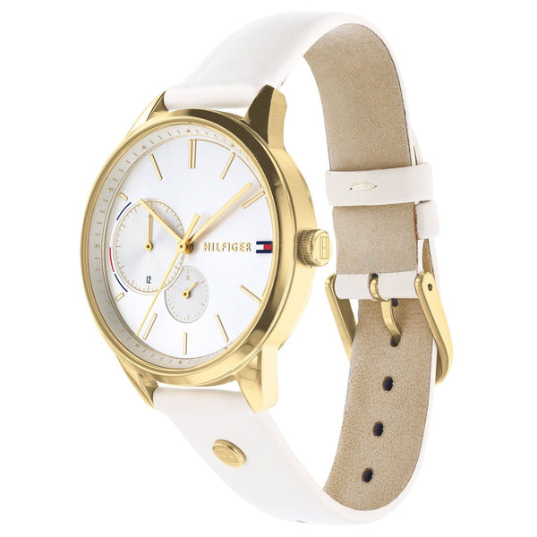 Tommy Hilfiger Brooklyn Silver Dial Leather Strap Ladies Watch 1782018 - The Watches Men & CO #2