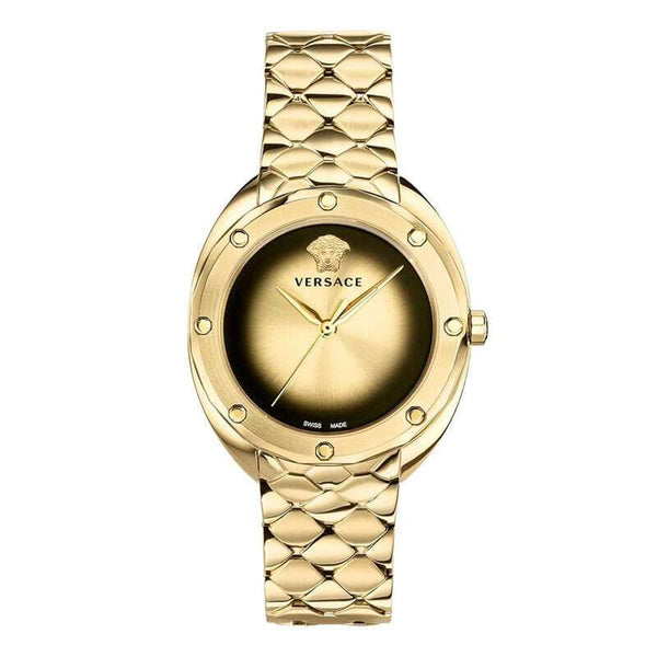 Versace Shadov Gold-Tone Women's Watch  VEBM00618 - The Watches Men & CO