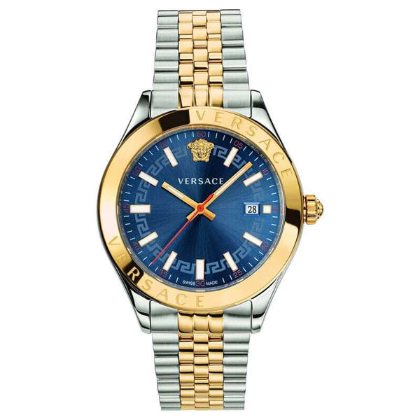 Versace Hellenyium Two-Tone Blue Dial Men's Watch  VEVK00520 - The Watches Men & CO